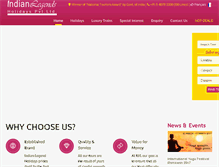 Tablet Screenshot of indianlegendsholidays.com